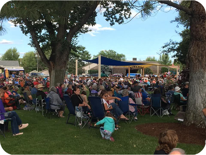 Oregonians CU sponsors Prineville Picnic in the Park Concert Series