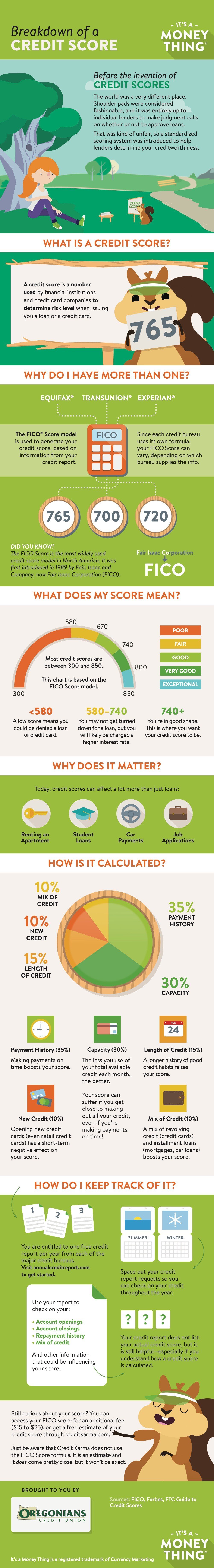 Credit Score Breakdown Infographic